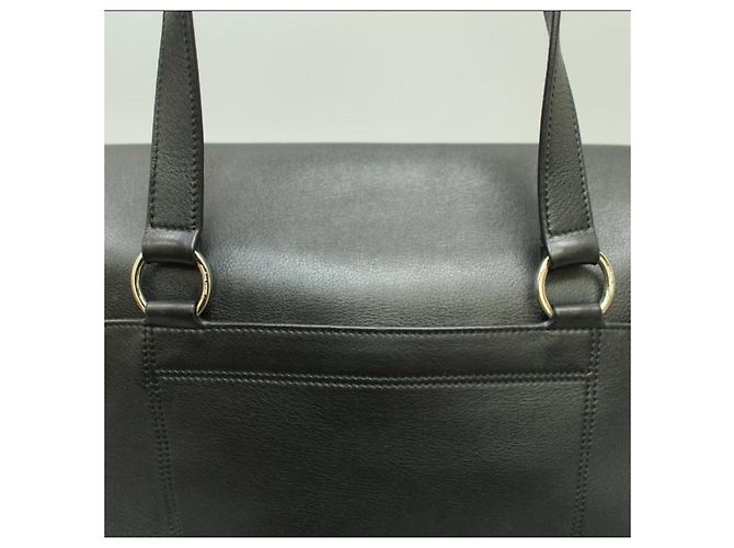 Borsa a spalla Salvatore Ferragamo in pelliccia nera Nero - vista 10