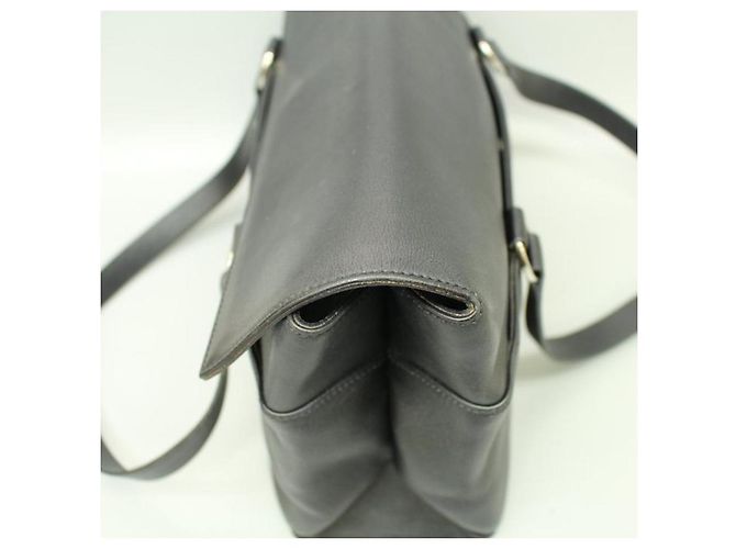 Borsa a spalla Salvatore Ferragamo in pelliccia nera Nero - vista 11
