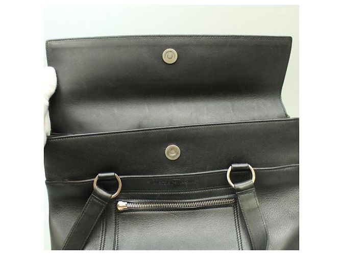 Borsa a spalla Salvatore Ferragamo in pelliccia nera Nero - vista 18