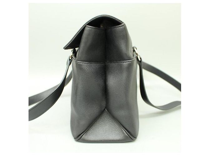 Borsa a spalla Salvatore Ferragamo in pelliccia nera Nero - vista 5