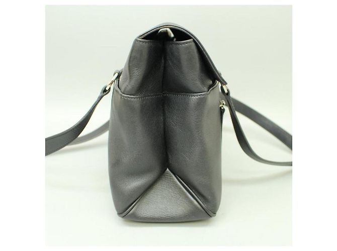 Borsa a spalla Salvatore Ferragamo in pelliccia nera Nero - vista 6