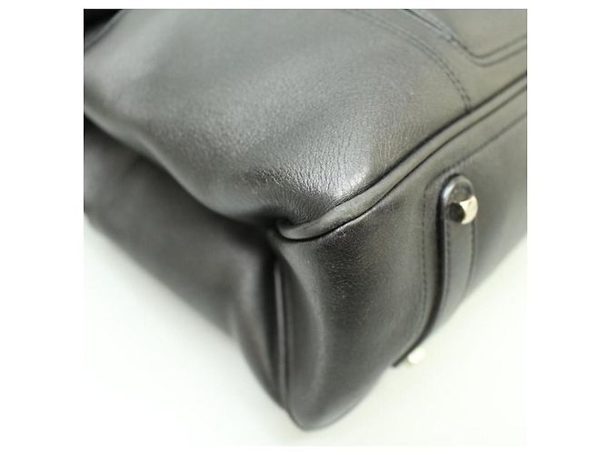 Borsa a spalla Salvatore Ferragamo in pelliccia nera Nero - vista 7