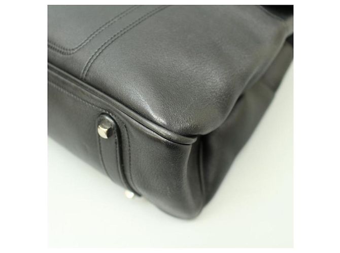 Borsa a spalla Salvatore Ferragamo in pelliccia nera Nero - vista 8