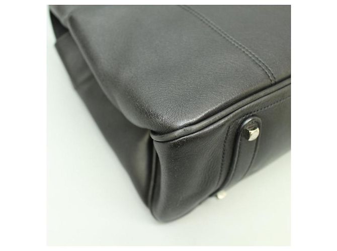 Borsa a spalla Salvatore Ferragamo in pelliccia nera Nero - vista 9