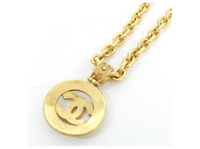 Collar Chanel dorado con colgante - vista 3