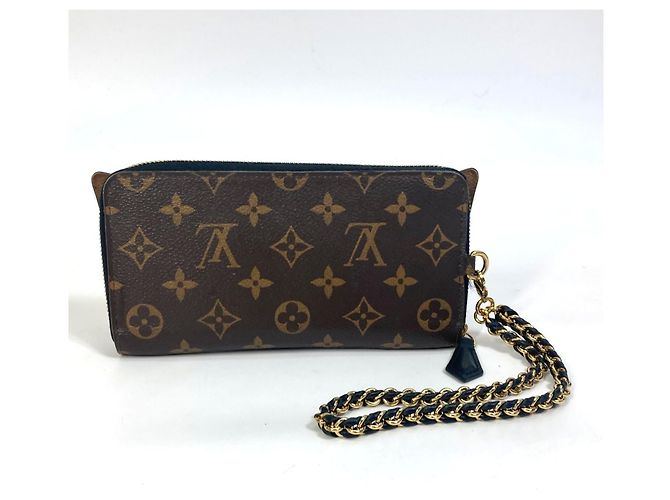 Louis Vuitton Monogram Reverse Zippy Geldbörse Braun Monogramm - Ansicht 2