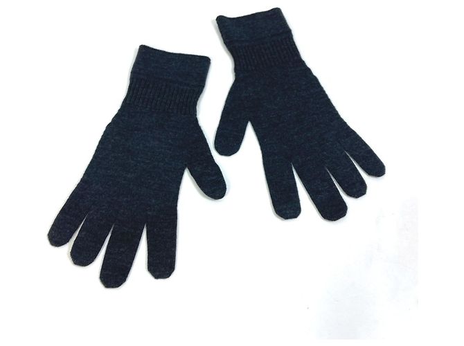 Strickhandschuhe Petit Gon Damier Graphite M70008 von Louis Vuitton Braun Blau - Ansicht 2