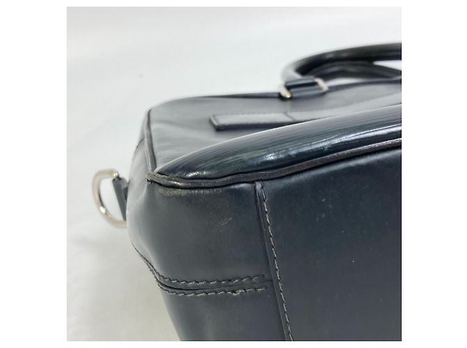 Bolso de documento de cuero Epi Louis Vuitton Azul Azul marino - vista 7
