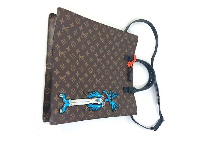Borsa Sac Plat 2-Way LV Friends Monogramma Louis Vuitton Marrone - vista 10