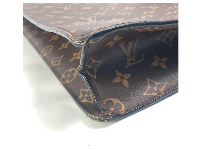 Borsa Sac Plat 2-Way LV Friends Monogramma Louis Vuitton Marrone - vista 7