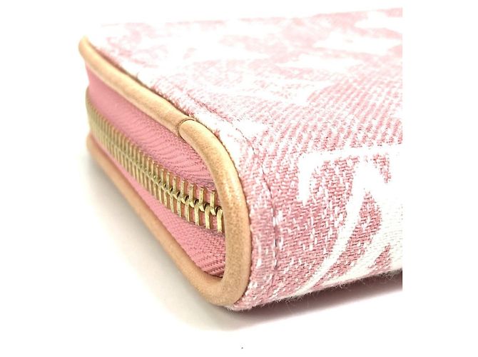 Cartera larga de denim Monogram Louis Vuitton Rosa - vista 11