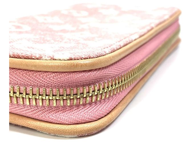 Cartera larga de denim Monogram Louis Vuitton Rosa - vista 12