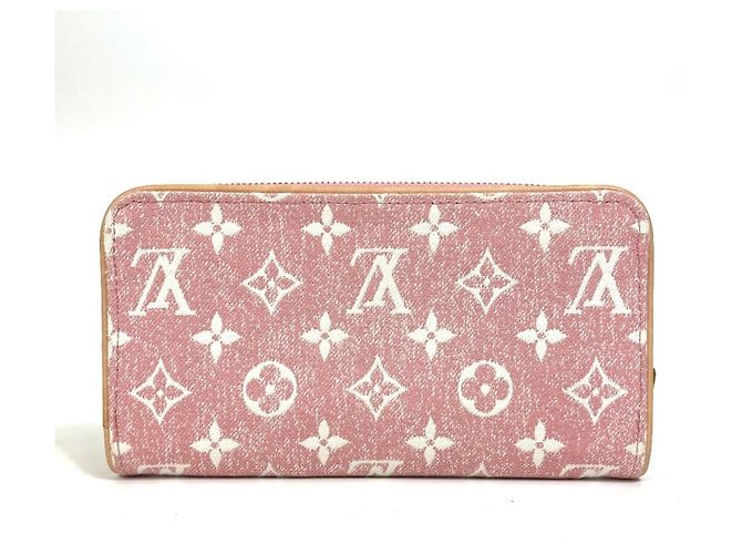 Cartera larga de denim Monogram Louis Vuitton Rosa - vista 2