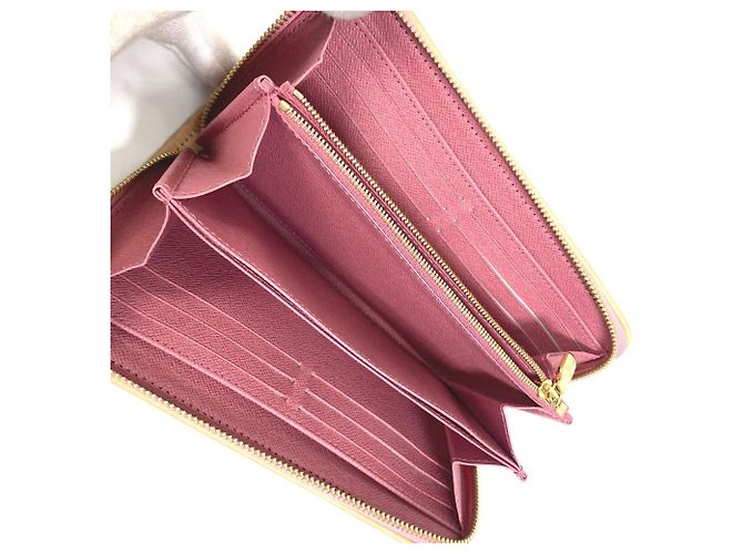 Cartera larga de denim Monogram Louis Vuitton Rosa - vista 3