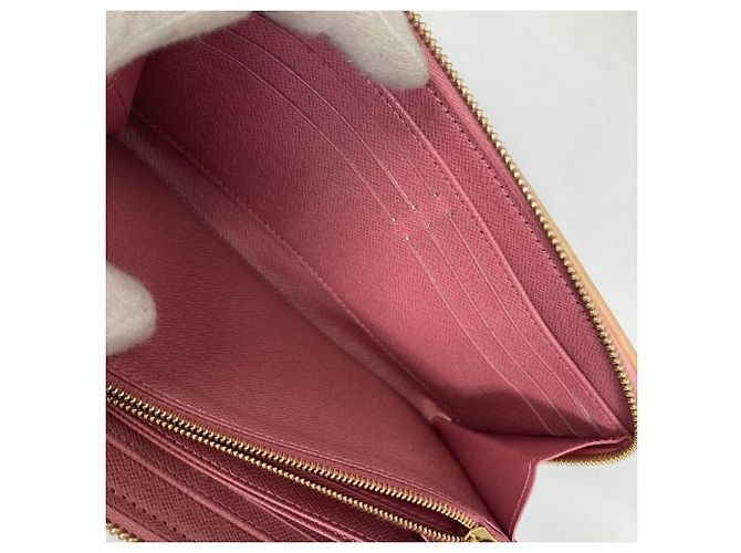 Cartera larga de denim Monogram Louis Vuitton Rosa - vista 9