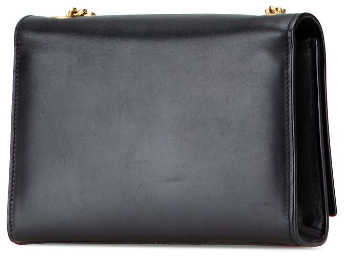Borsa a tracolla in pelle nera Monogram Kate con frange di Saint Laurent Nero - vista 2