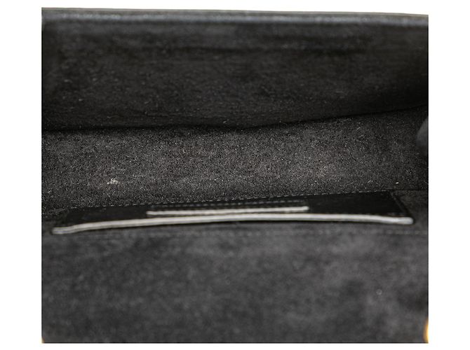 Borsa a tracolla in pelle nera Monogram Kate con frange di Saint Laurent Nero - vista 4