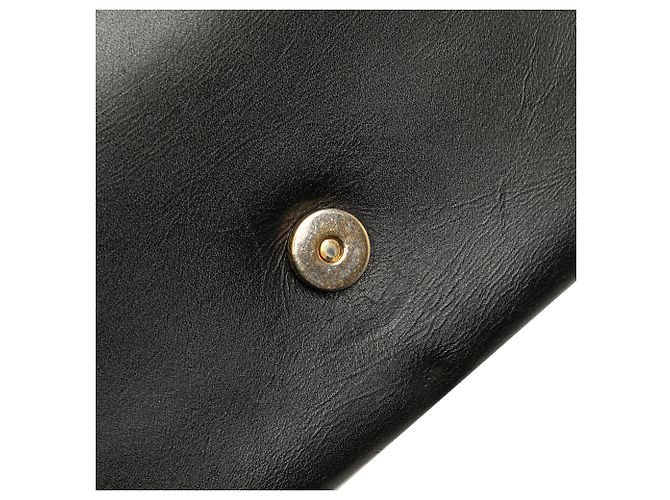 Borsa a tracolla in pelle nera Monogram Kate con frange di Saint Laurent Nero - vista 9