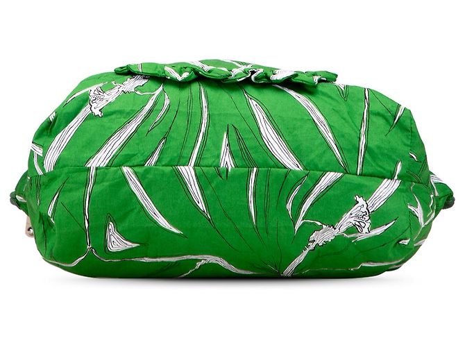 Miu Miu Tote Ivy de lona verde impresa - vista 3
