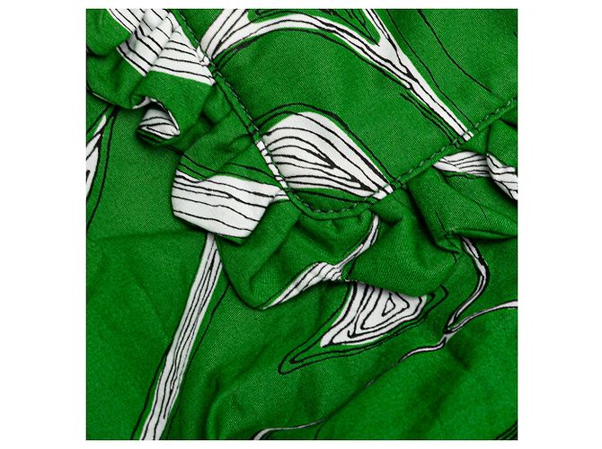 Miu Miu Tote Ivy de lona verde impresa - vista 7