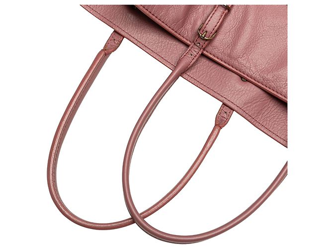 Balenciaga Pink Leder Papier A5 Tote - Ansicht 9