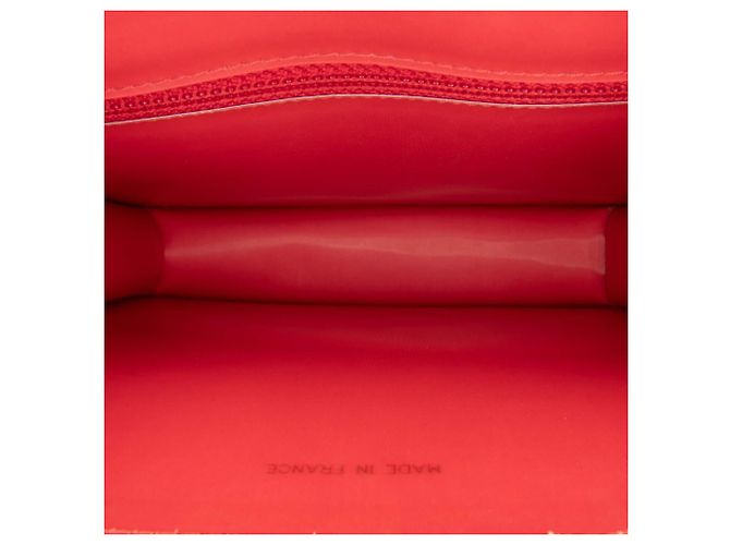 Borsa a spalla olografica CC in vinile rosso Chanel - vista 4