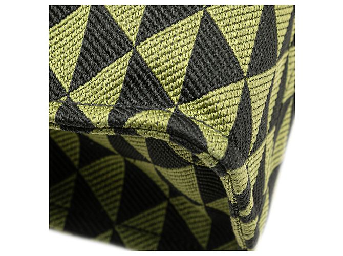 Prada Grüner Jacquard Triangolo Symbole Einkaufstasche - Ansicht 10