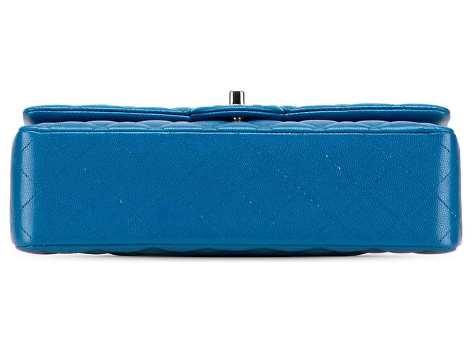 Chanel Blu Medio Classico Caviar Doppio - vista 3