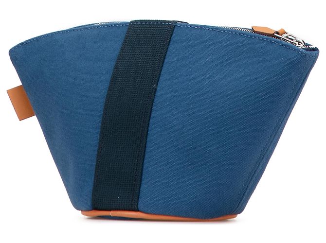 Pochette Mini Toile Palmyre Blu Hermès - vista 2