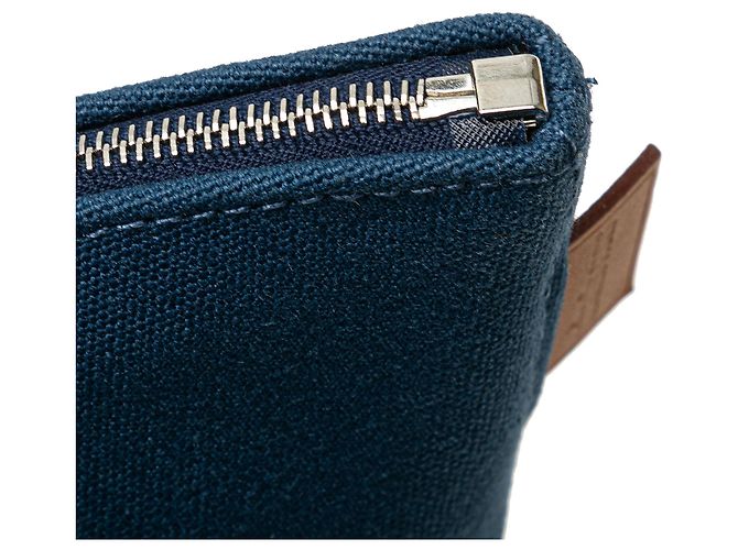 Pochette Mini Toile Palmyre Blu Hermès - vista 9