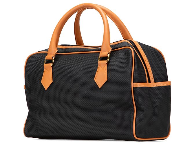 Borsa Boston Saint Laurent in PVC nero - vista 2