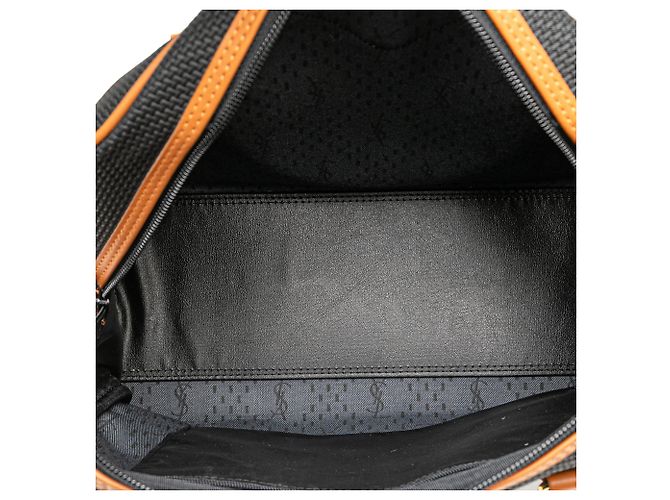 Borsa Boston Saint Laurent in PVC nero - vista 4