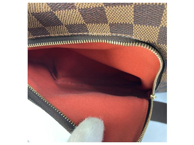 Borsa a Spalla Louis Vuitton Damier Olaf MM Marrone Damier ebene - vista 13