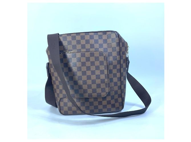 Borsa a Spalla Louis Vuitton Damier Olaf MM Marrone Damier ebene - vista 2