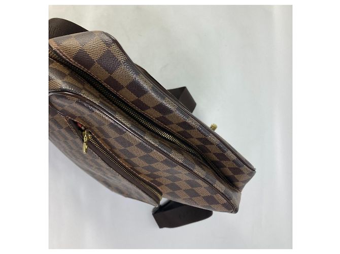 Borsa a Spalla Louis Vuitton Damier Olaf MM Marrone Damier ebene - vista 8