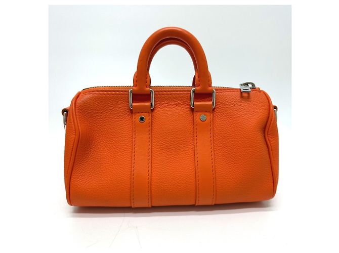 Borsa a Spalla 2 in 1 Louis Vuitton M81004 LV Aerogram Keepall XS Arancione - vista 2
