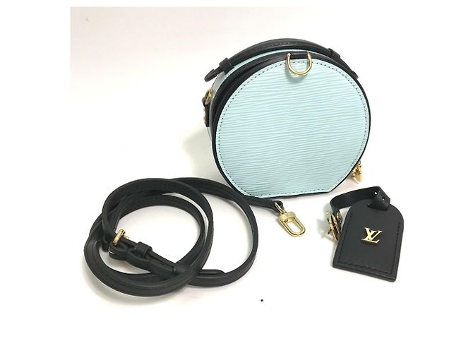 Louis Vuitton Epi Petite Boite Chapeau Handtasche Blau - Ansicht 12