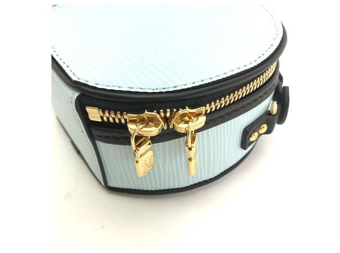 Louis Vuitton Epi Petite Boite Chapeau Handtasche Blau - Ansicht 9