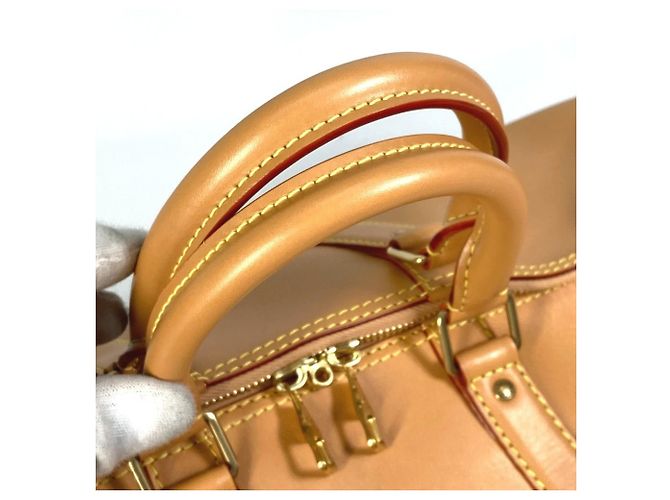 Borsa da viaggio Louis Vuitton Keepall Bandoulière 50 Beige - vista 12