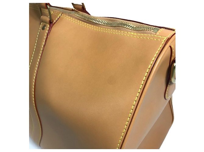 Borsa da viaggio Louis Vuitton Keepall Bandoulière 50 Beige - vista 6