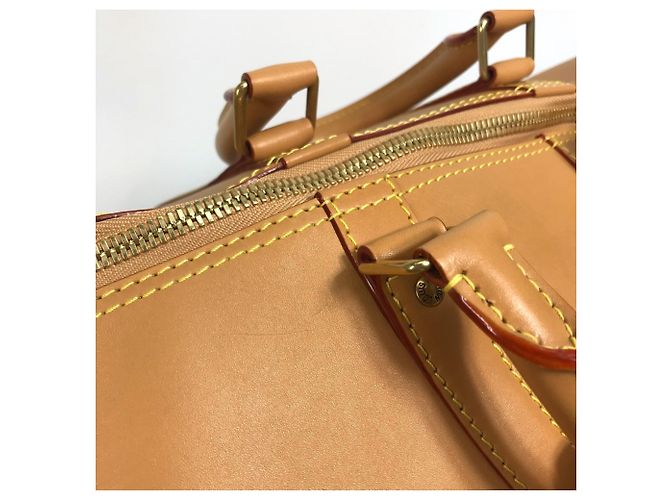 Borsa da viaggio Louis Vuitton Keepall Bandoulière 50 Beige - vista 7