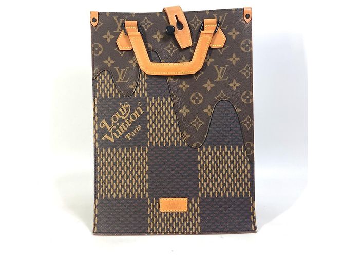 Sac à main mini Damier Giant N40355 de Louis Vuitton Marron Damier ebène - vue 2