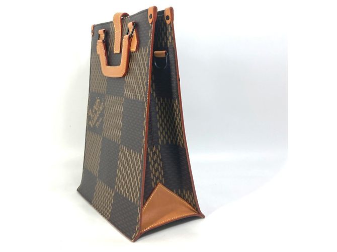 Sac à main mini Damier Giant N40355 de Louis Vuitton Marron Damier ebène - vue 4