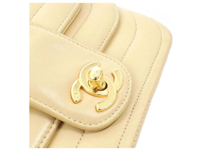 Borsa a Spalla Beige Chanel - vista 7