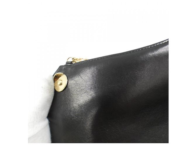 Borsa a spalla in pelle nera Chanel Nero - vista 10
