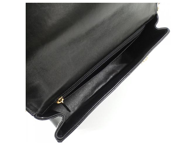 Borsa a spalla in pelle nera Chanel Nero - vista 9