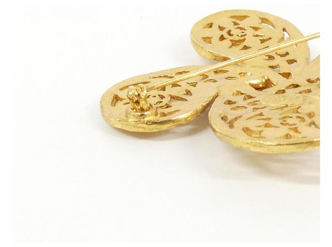 Spilla Chanel dorata D'oro - vista 3