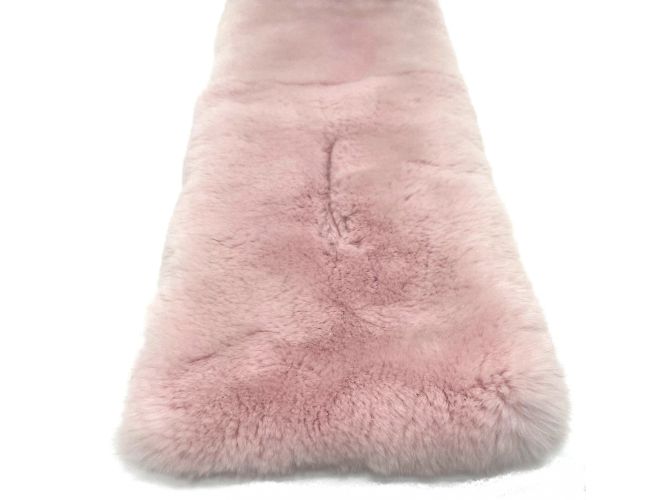 Sciarpa in pelliccia rosa e seta Louis Vuitton - vista 2