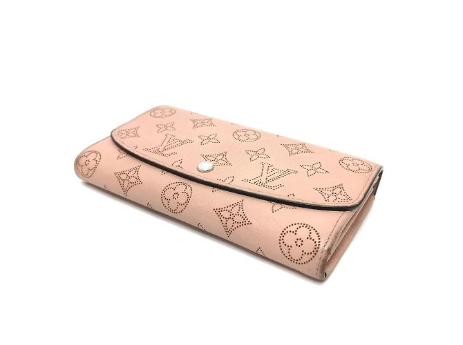 Louis Vuitton Monogram Mahina Iris Bifold Lange Geldbörse Pink - Ansicht 3