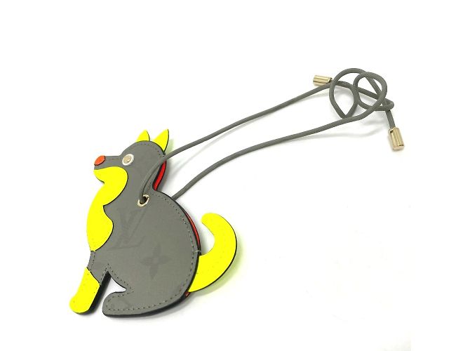 Charm per cane Porte Address Monogram in titanio Louis Vuitton Marrone - vista 3